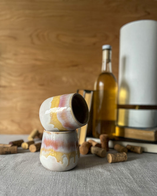 Wine Tumbler - Blushing Dahlia